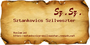 Sztankovics Szilveszter névjegykártya